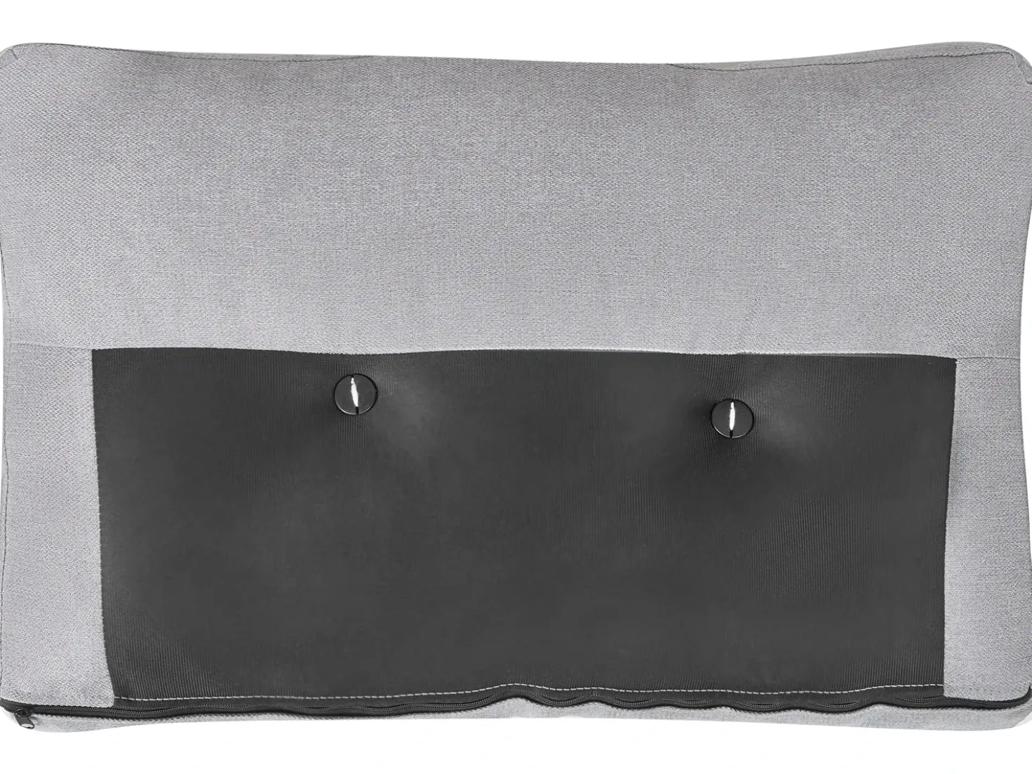 Divano letto angolare 4 posti FLAKK Tessuto Grigio chiaro con contenitore Lato Sinistro