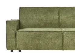 Divano letto angolare 3 posti ROMEDAL II Tessuto Verde scuro Lato Sinistro
