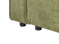 Divano letto angolare 3 posti ROMEDAL II Tessuto Verde scuro Lato Sinistro