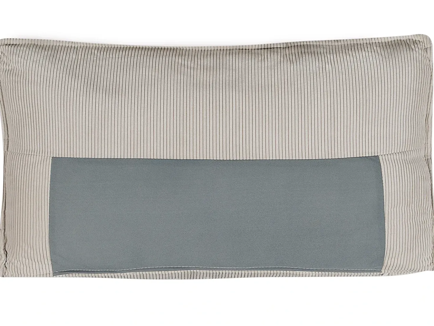 Divano letto angolare 3 posti ABACKA Velluto a coste Beige Lato destro