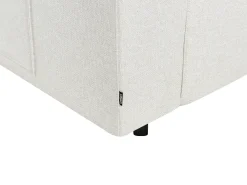 Divano letto angolare 4 posti INNVIK Tessuto Beige chiaro con contenitore Lato Sinistro