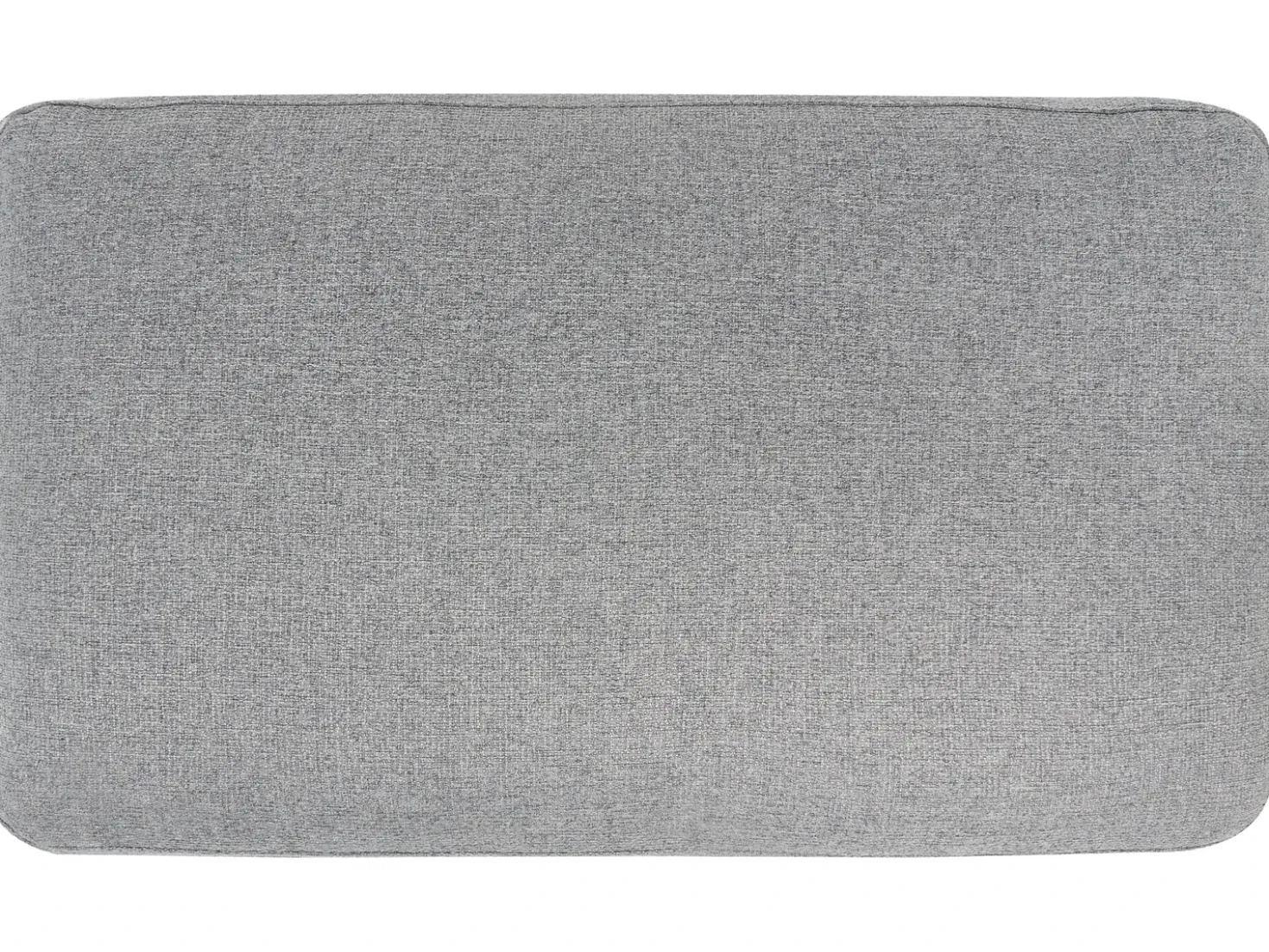 Divano letto angolare 3 posti HRISEY Lino sintetico Grigio con contenitore Lato Sinistro