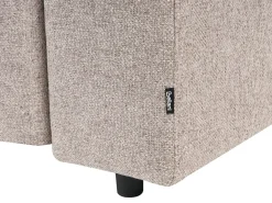 Divano letto angolare 3 posti INNVIK Tessuto Marrone chiaro con contenitore Lato Sinistro