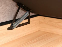 Divano letto angolare 3 posti INNVIK Tessuto Marrone chiaro con contenitore Lato Sinistro