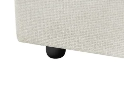 Divano letto angolare 3 posti NASSJO Lino sintetico Beige chiaro Lato Sinistro