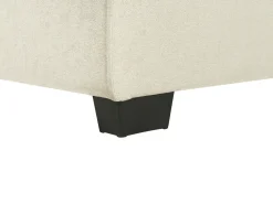 Divano letto angolare 3 posti ROMEDAL Tessuto Beige Lato destro