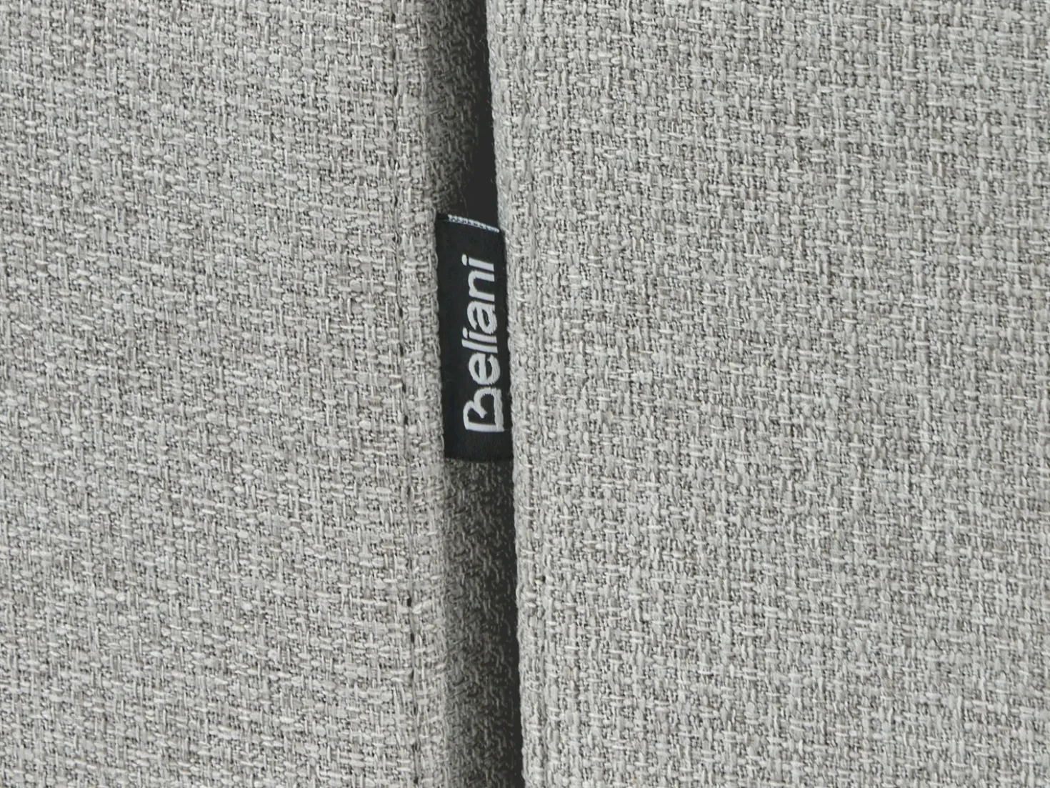 Divano letto angolare 3 posti HRISEY Lino sintetico Grigio chiaro con contenitore Lato destro