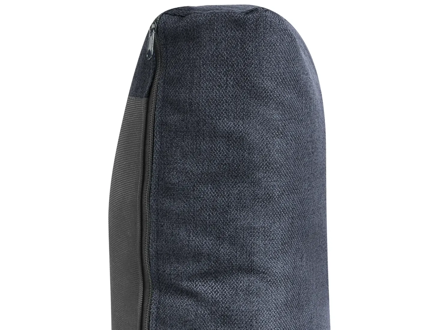 Divano letto angolare 4 posti FLAKK Tessuto Blu marino con contenitore Lato Sinistro