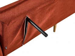Divano letto ASAA Tessuto Rosso