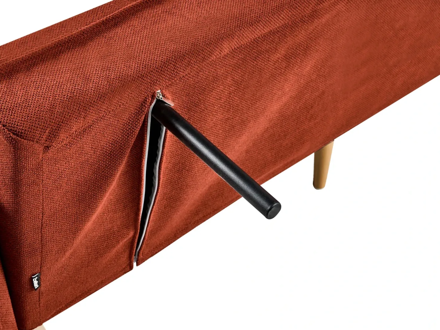 Divano letto ASAA Tessuto Rosso