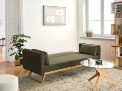 Divano letto ASAA Tessuto Verde