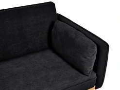 Divano letto ASAA Tessuto Nero