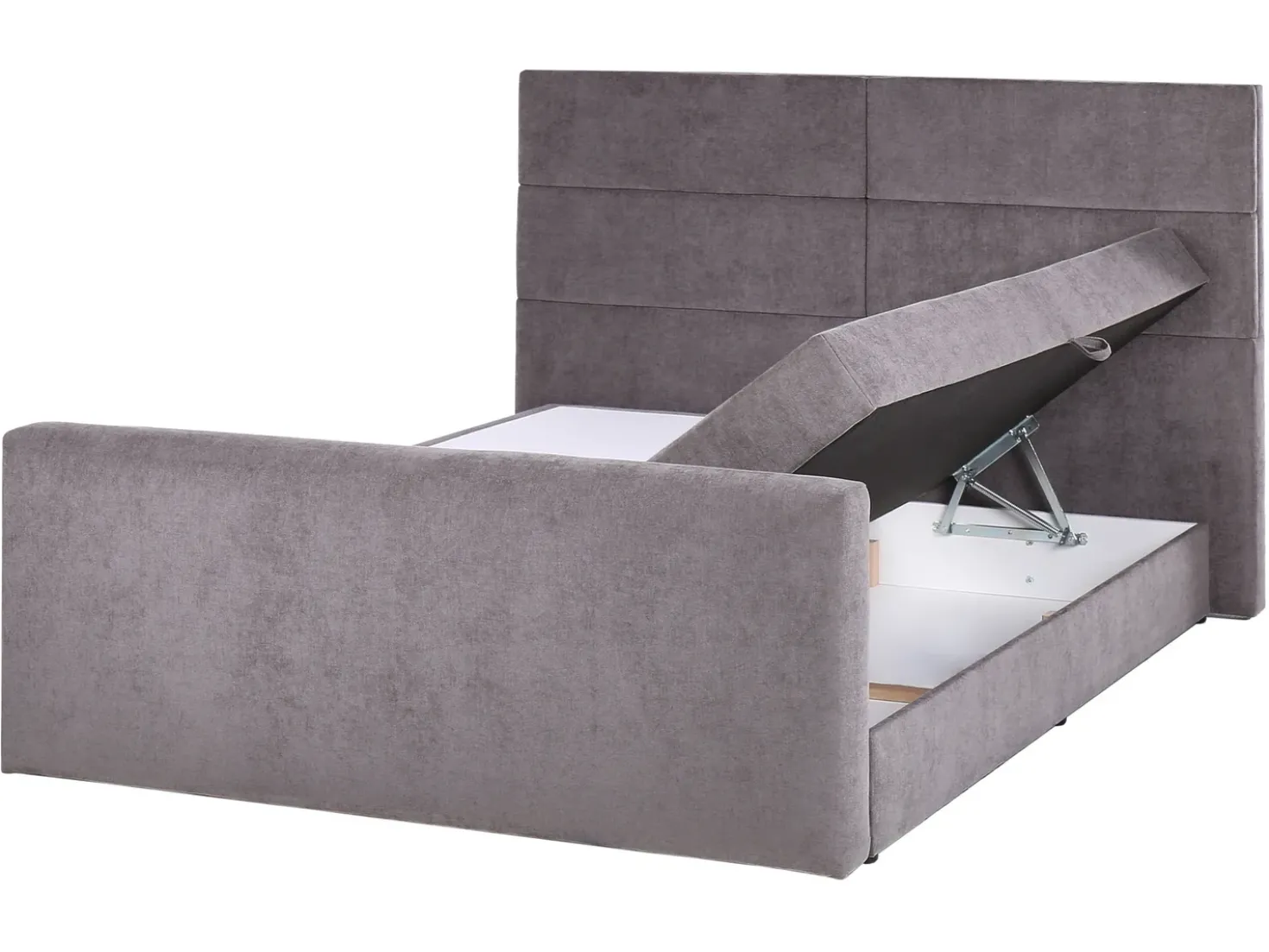 Divano letto con contenitore Tessuto ARISTOCRAT 160 x 200 cm Tortora