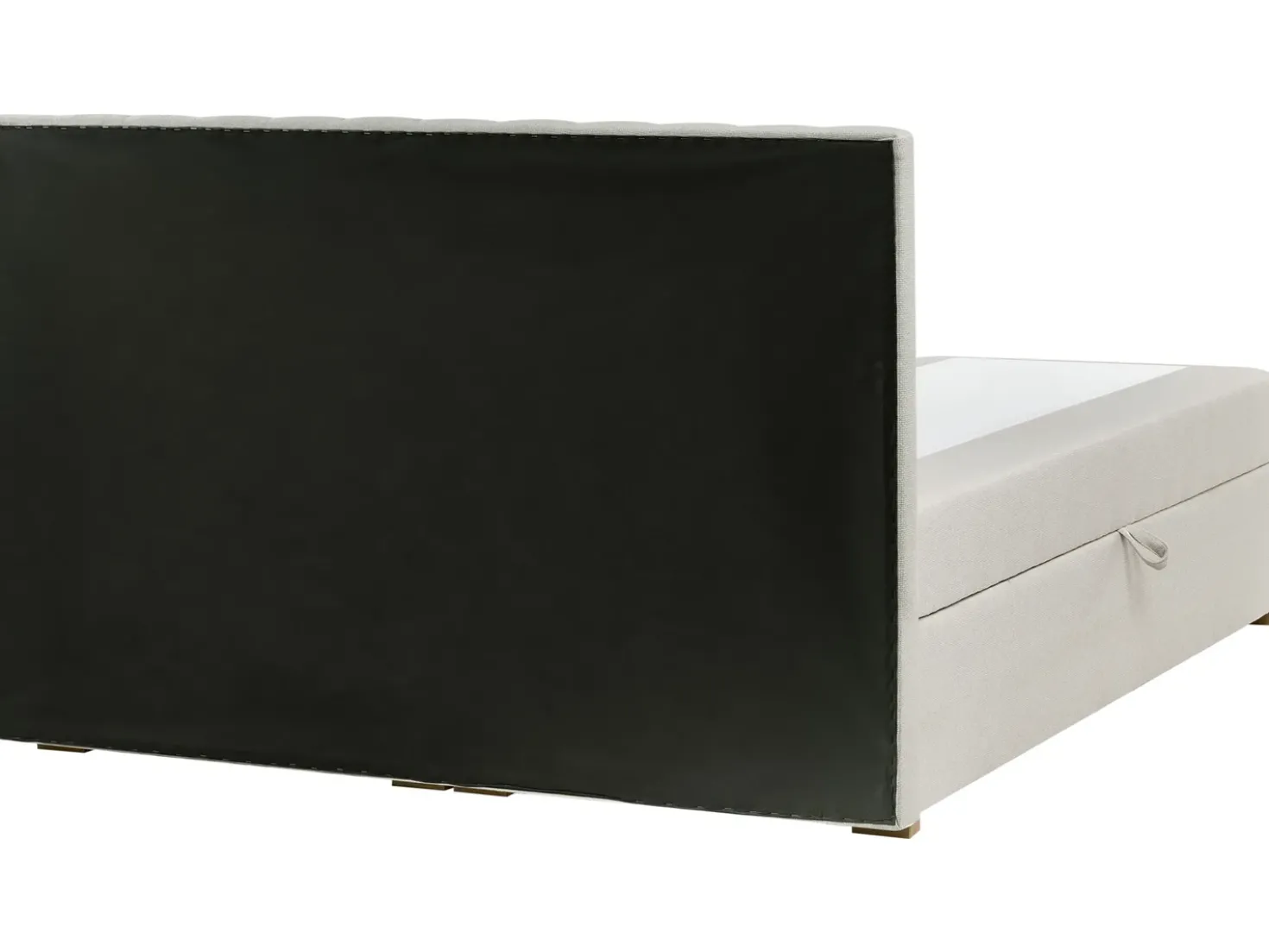 Divano letto con contenitore Tessuto ESQUIRE 180 x 200 cm Bianco sporco