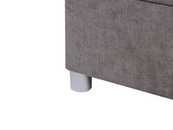 Divano letto con contenitore Tessuto MINISTER 180 x 200 cm Tortora