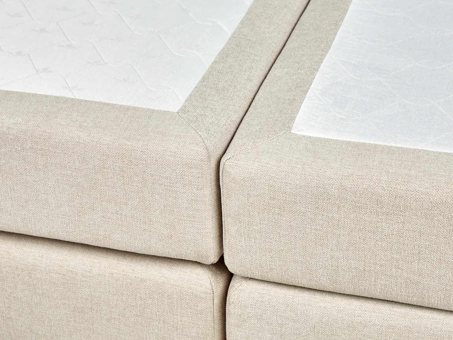 Divano letto con contenitore Tessuto DYNASTY 180 x 200 cm Beige