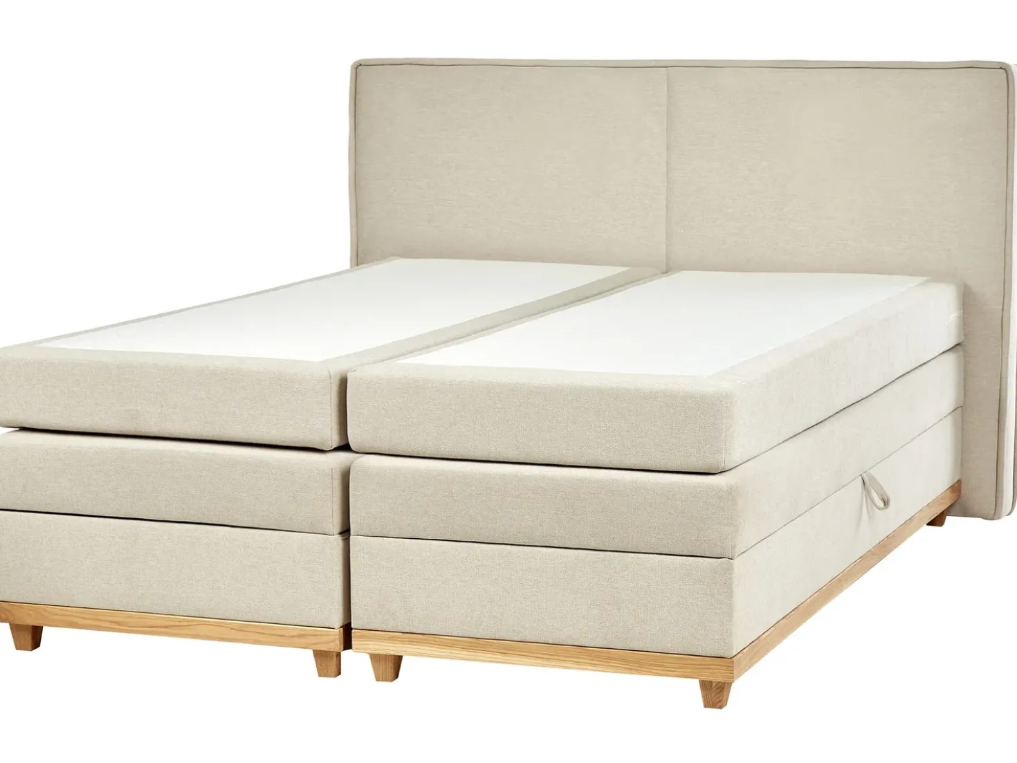 Divano letto con contenitore Tessuto DYNASTY 180 x 200 cm Beige