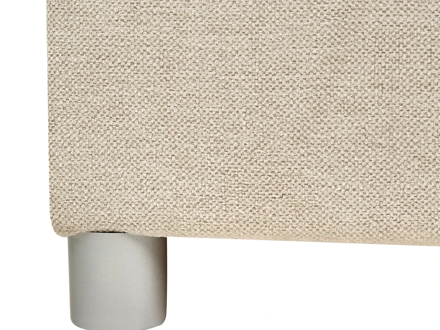 Divano letto con contenitore Tessuto MINISTER 180 x 200 cm Beige chiaro