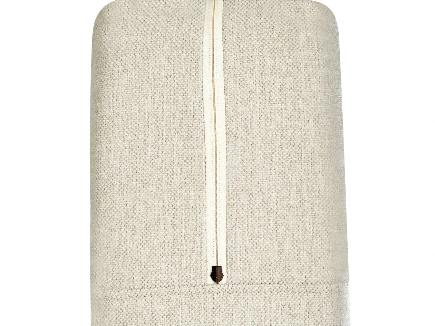 Divano letto con contenitore Tessuto MINISTER 180 x 200 cm Beige chiaro