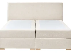Divano letto con contenitore Tessuto MAJOR 180 x 200 cm Beige chiaro