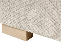 Divano letto con contenitore Tessuto MAJOR 180 x 200 cm Beige chiaro