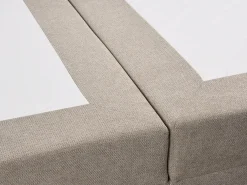 Divano letto con contenitore Tessuto CHANCELLOR 180 x 200 cm Tortora
