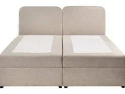 Divano letto con contenitore Tessuto CHANCELLOR 180 x 200 cm Tortora
