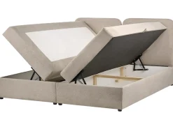 Divano letto con contenitore Tessuto CHANCELLOR 180 x 200 cm Tortora