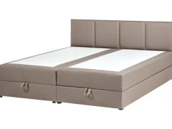 Divano letto con contenitore Tessuto BARONET 180 x 200 cm Tortora