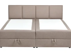 Divano letto con contenitore Tessuto BARONET 180 x 200 cm Tortora