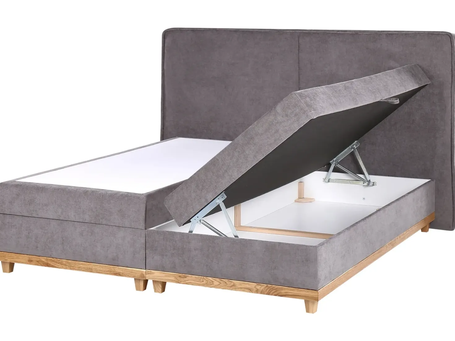 Divano letto con contenitore Tessuto DYNASTY 180 x 200 cm Tortora