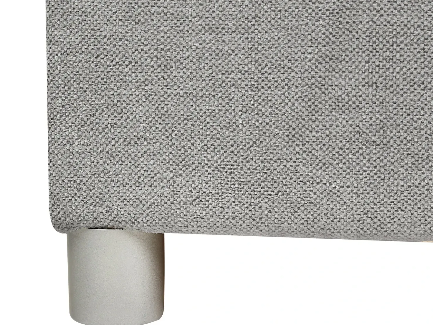 Divano letto con contenitore Tessuto MINISTER 180 x 200 cm Grigio chiaro