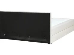 Divano letto con contenitore Tessuto BARONET 180 x 200 cm Bianco sporco
