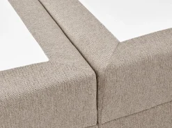 Divano letto con contenitore Tessuto MAJOR 180 x 200 cm Tortora