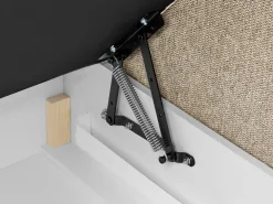 Divano letto con contenitore Tessuto MAJOR 180 x 200 cm Tortora