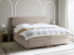 Divano letto con contenitore Tessuto MAJOR 180 x 200 cm Tortora