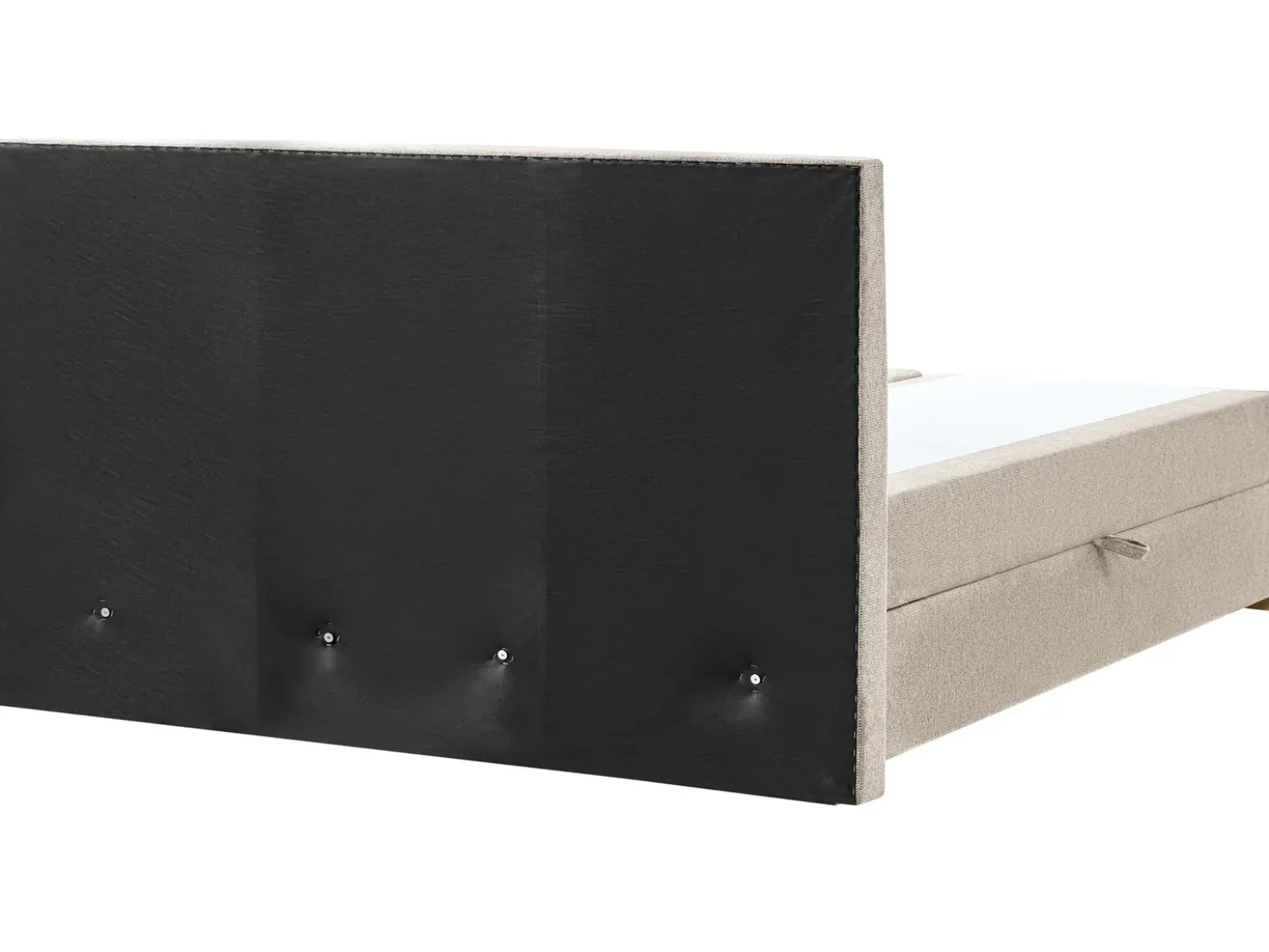 Divano letto con contenitore Tessuto MAJOR 180 x 200 cm Tortora