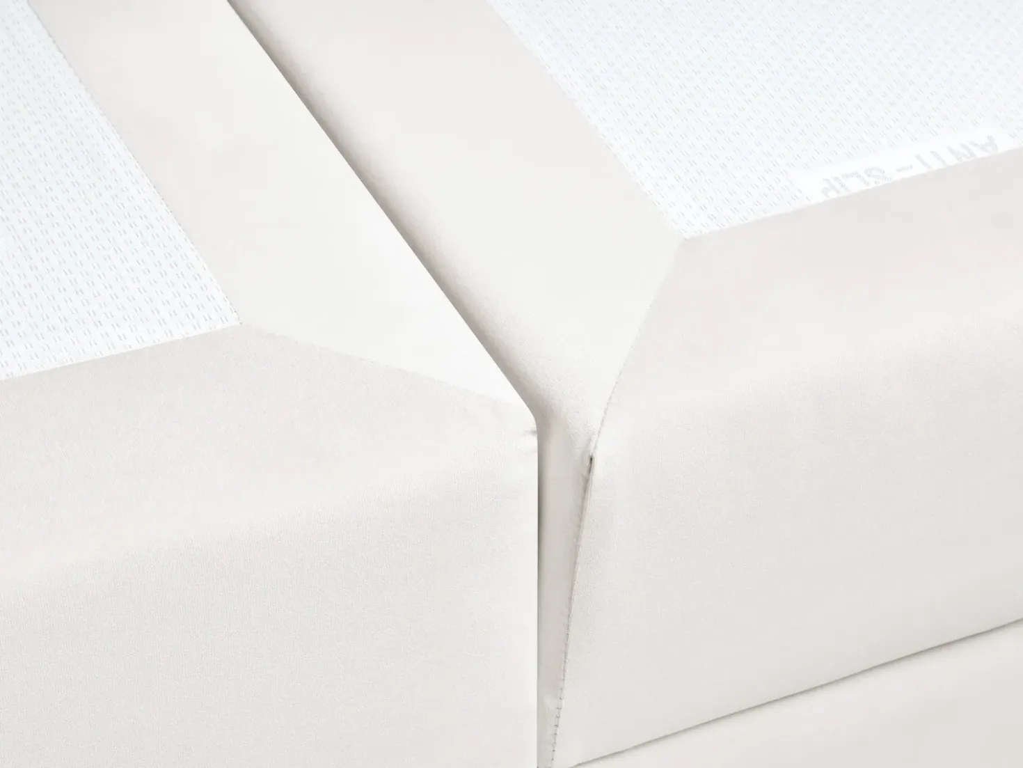 Divano letto con contenitore Velluto DAME 180 x 200 cm Bianco sporco