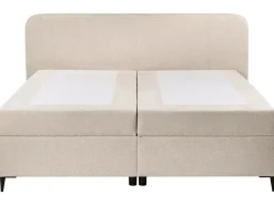 Divano letto con contenitore Tessuto REGENT 180 x 200 cm Beige chiaro