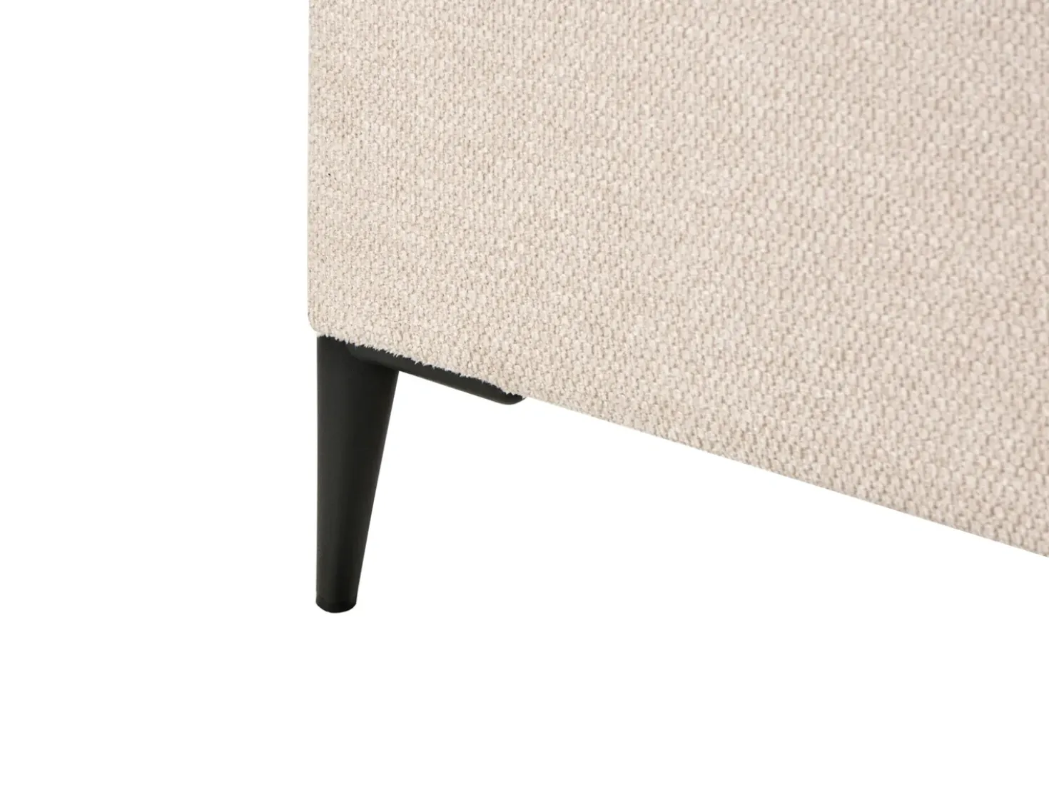 Divano letto con contenitore Tessuto REGENT 180 x 200 cm Beige chiaro