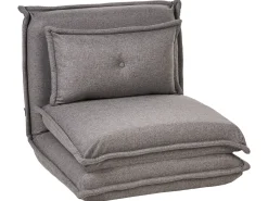 Divano letto singolo DELLEN Tessuto Grigio scuro