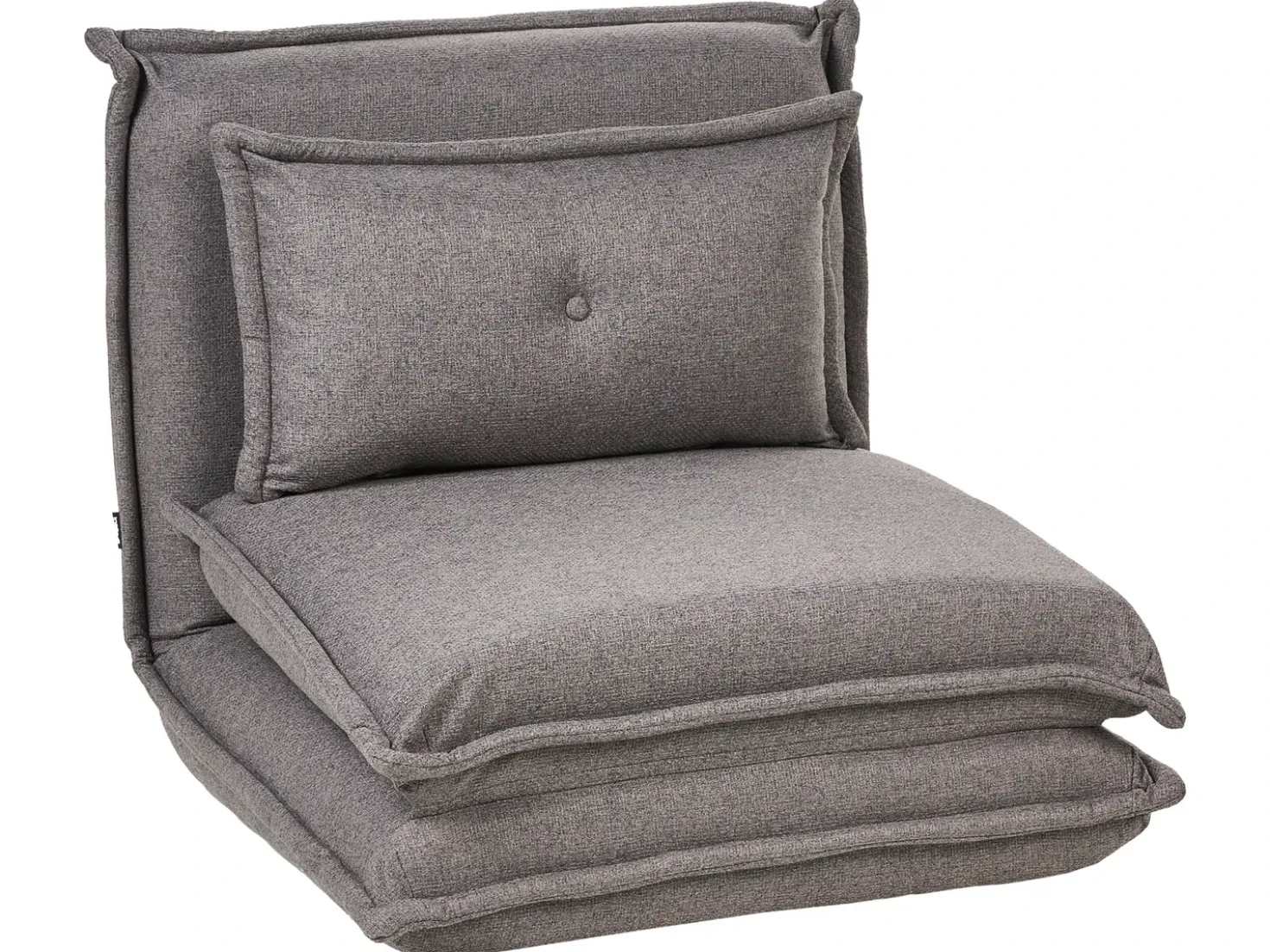 Divano letto singolo DELLEN Tessuto Grigio scuro