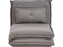 Divano letto singolo DELLEN Tessuto Grigio scuro