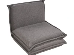 Divano letto singolo DELLEN Tessuto Grigio scuro