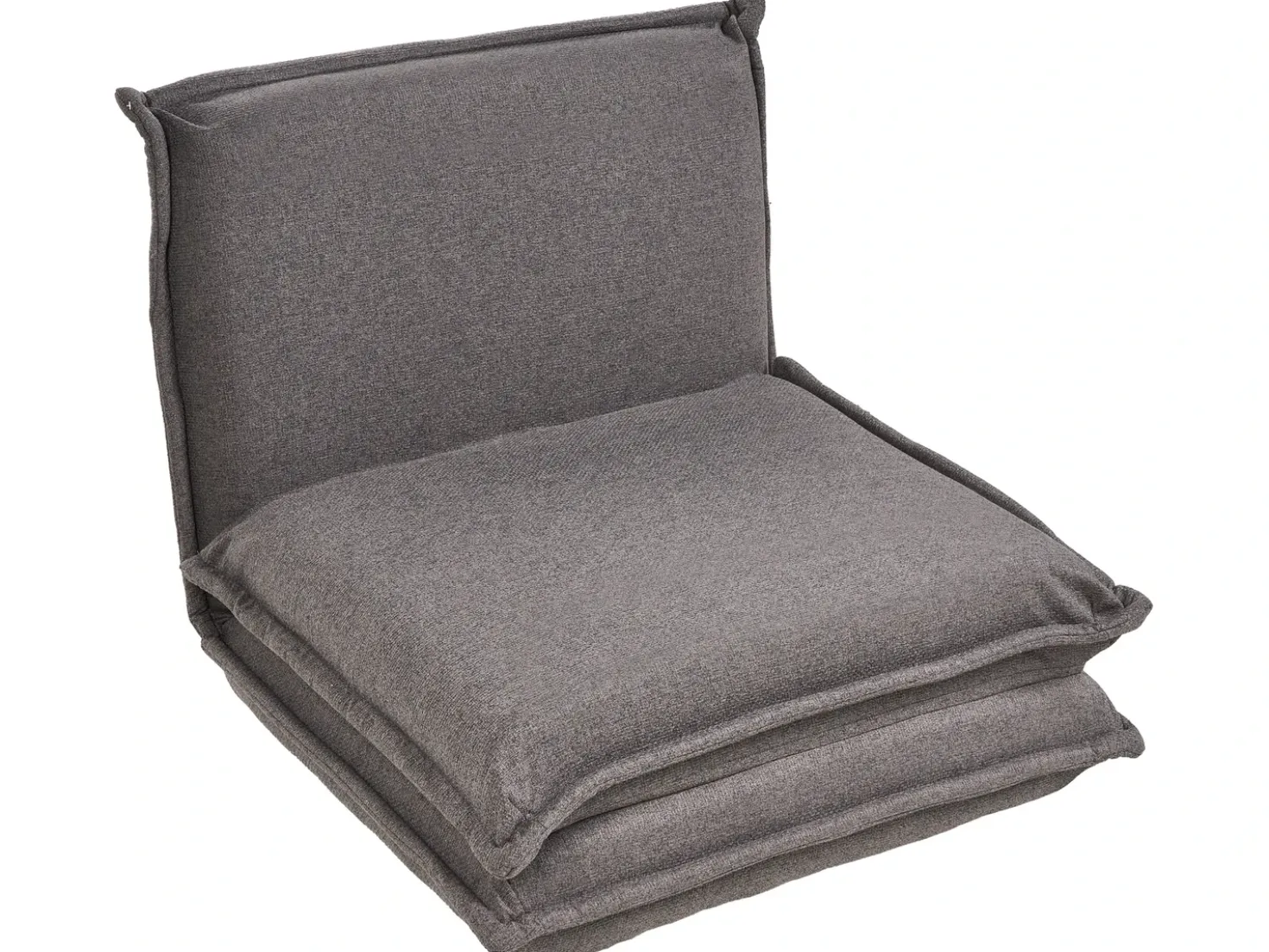 Divano letto singolo DELLEN Tessuto Grigio scuro