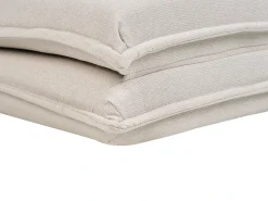 Divano letto singolo DELLEN Tessuto Bianco sporco