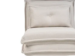 Divano letto singolo DELLEN Tessuto Bianco sporco