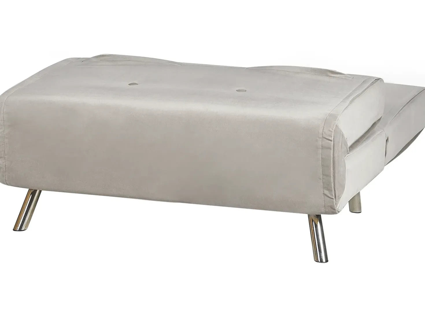 Divano letto singolo FARRIS Velluto Grigio chiaro