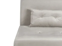Divano letto singolo FARRIS Velluto Grigio chiaro