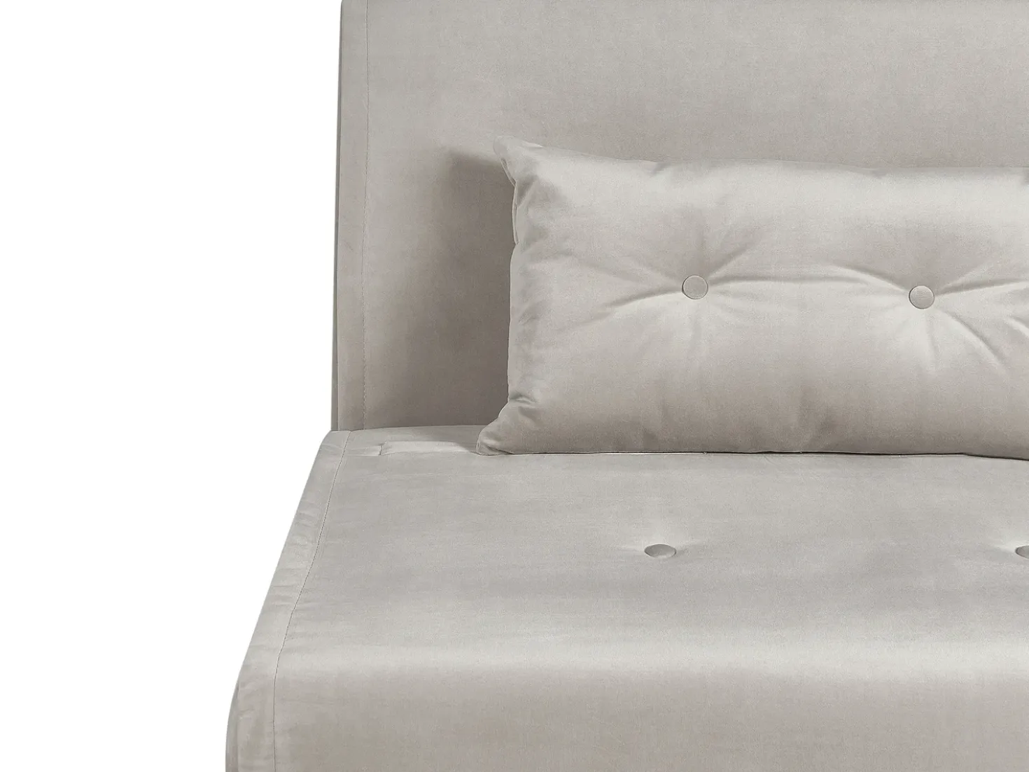 Divano letto singolo FARRIS Velluto Grigio chiaro